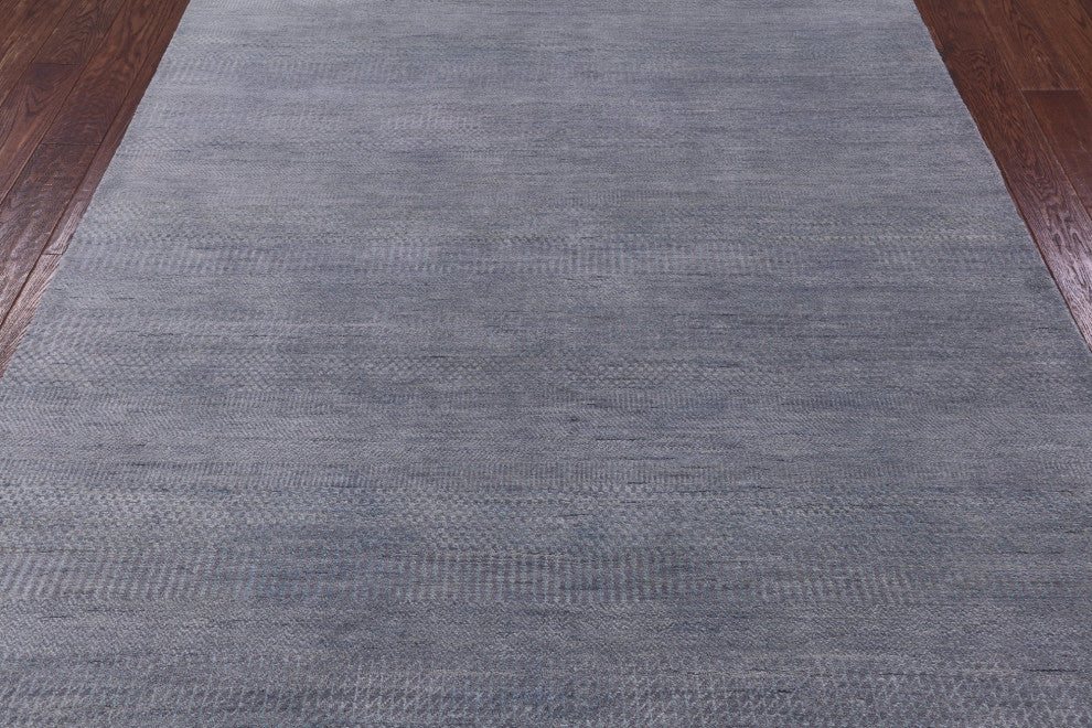 Savannah Grass Handmade Wool and Silk Rug 6' 1" X 9' 2" Q11408