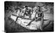 "Fishermen" Stretched Canvas Giclee by Carlos German Romero, 22x15"