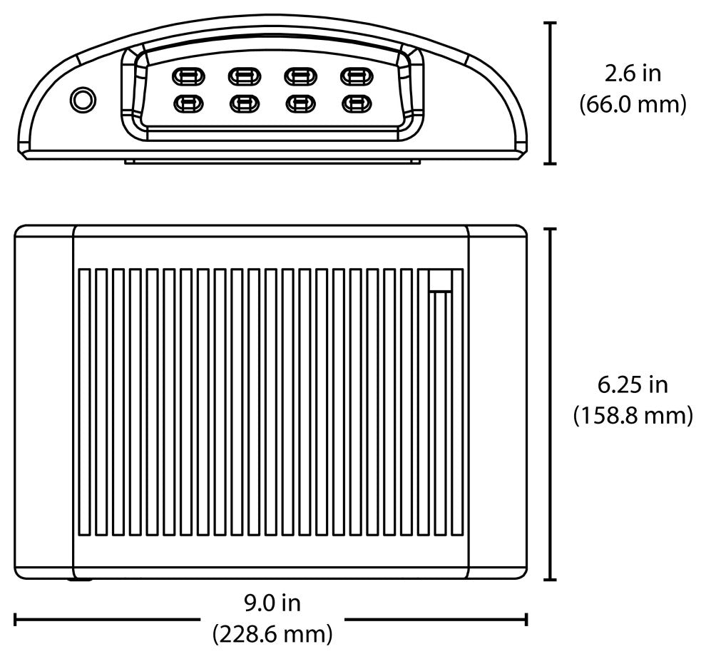 EOF Series Bronze Outdoor LED Full Cutoff Emergency Wall Pack with Photocell, 30