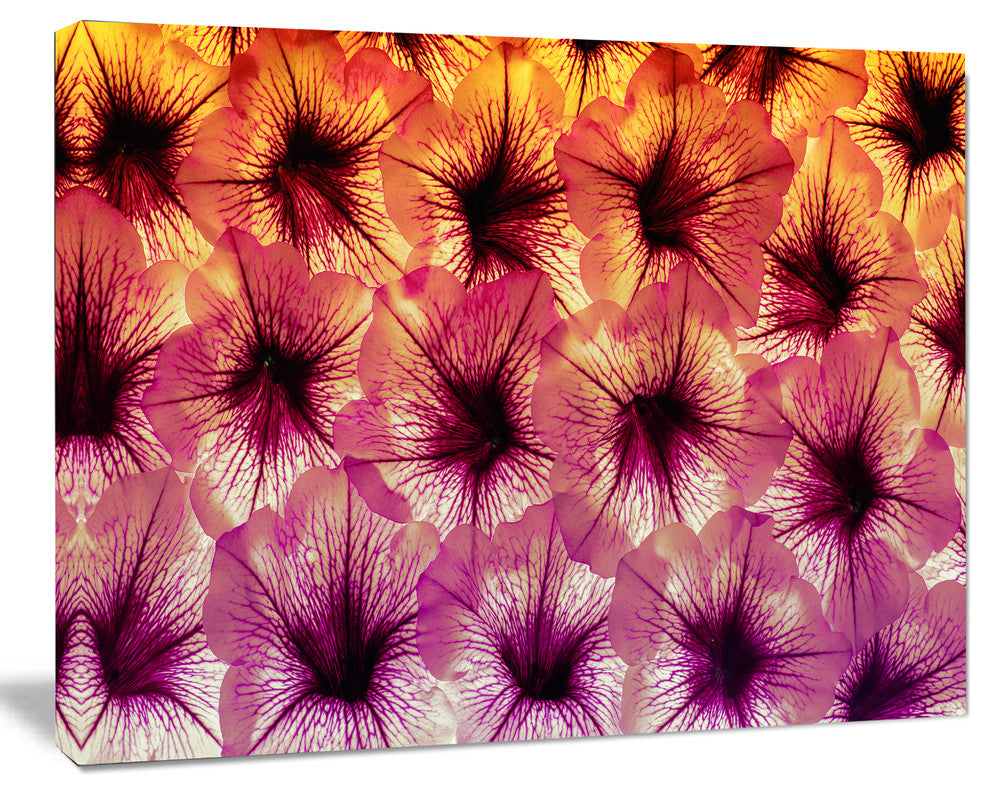 Close Up Purple Flower Design, Floral Canvas Art Print, 20"x12"