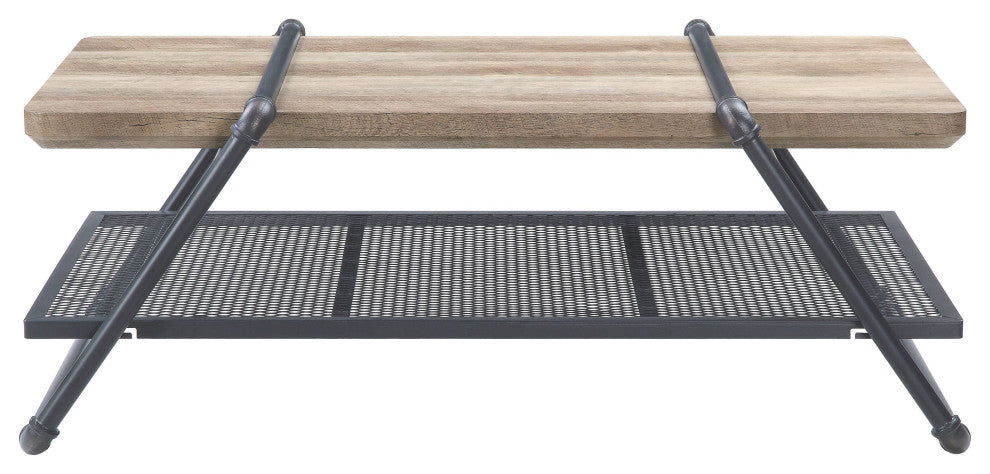 Brantley Coffee Table, Oak and Sandy Gray Finish