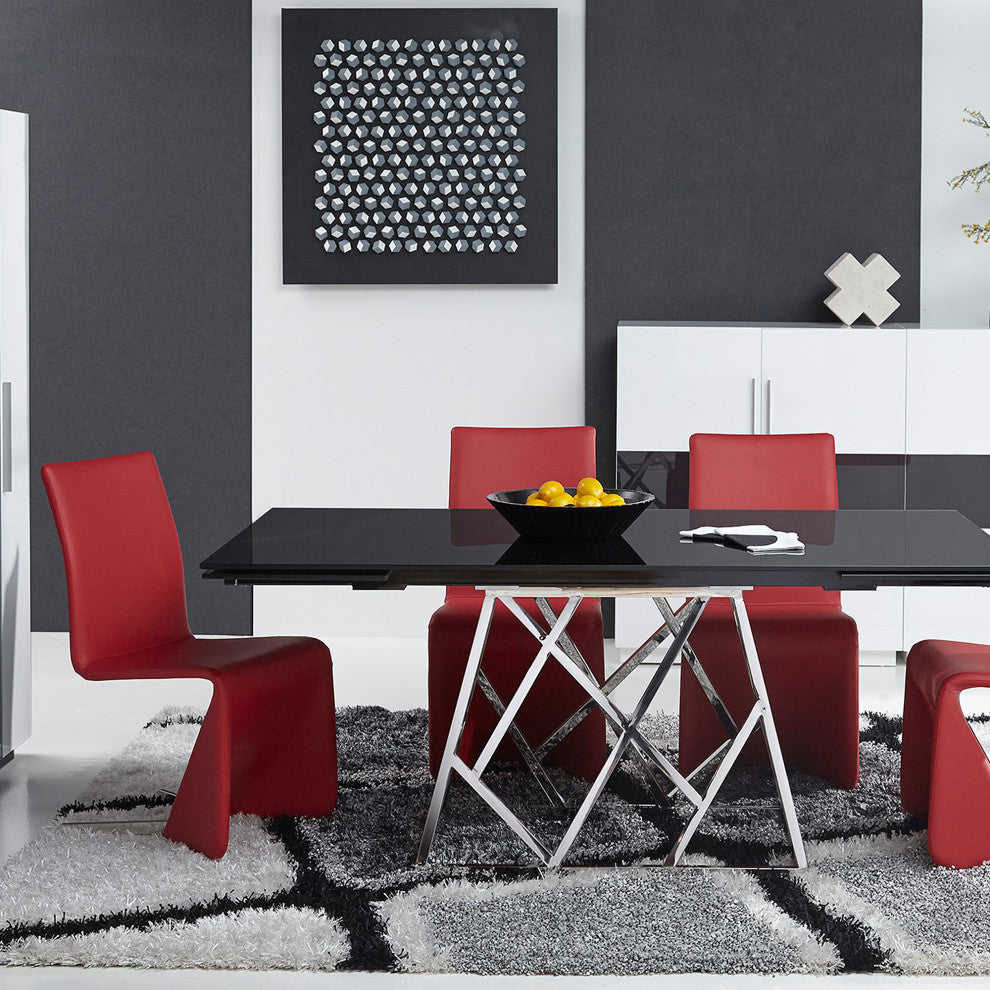 Bernice Dining Chairs, Red, Set of 2