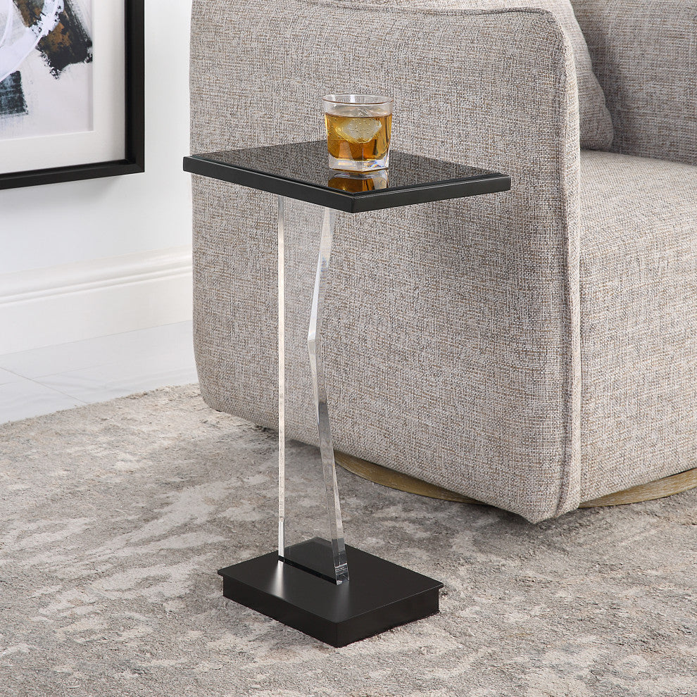 Uttermost Angle Contemporary Accent table