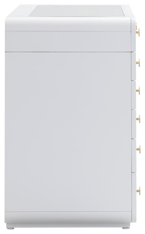 Hollywood White Vanity Desk