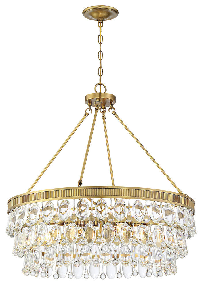 Windham 6-Light Pendant, Warm Brass
