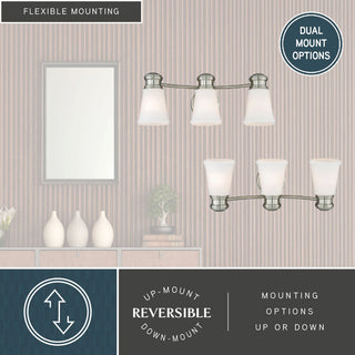 Malie 3-Light Vanity Satin Nickel