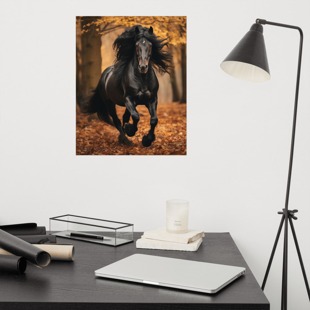 A Brush with Freedom Rustic Photorealism Digital Artwork Loose Art Print, 16" X 20"
