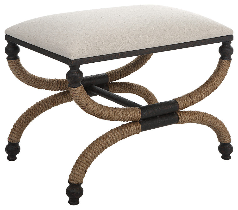 Uttermost Icaria Upholstered Small Bench