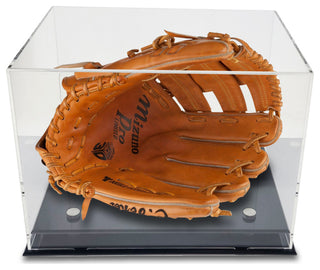 OnDisplay Deluxe UV-Protected Baseball Glove Display Case - Black Base - Luxe H