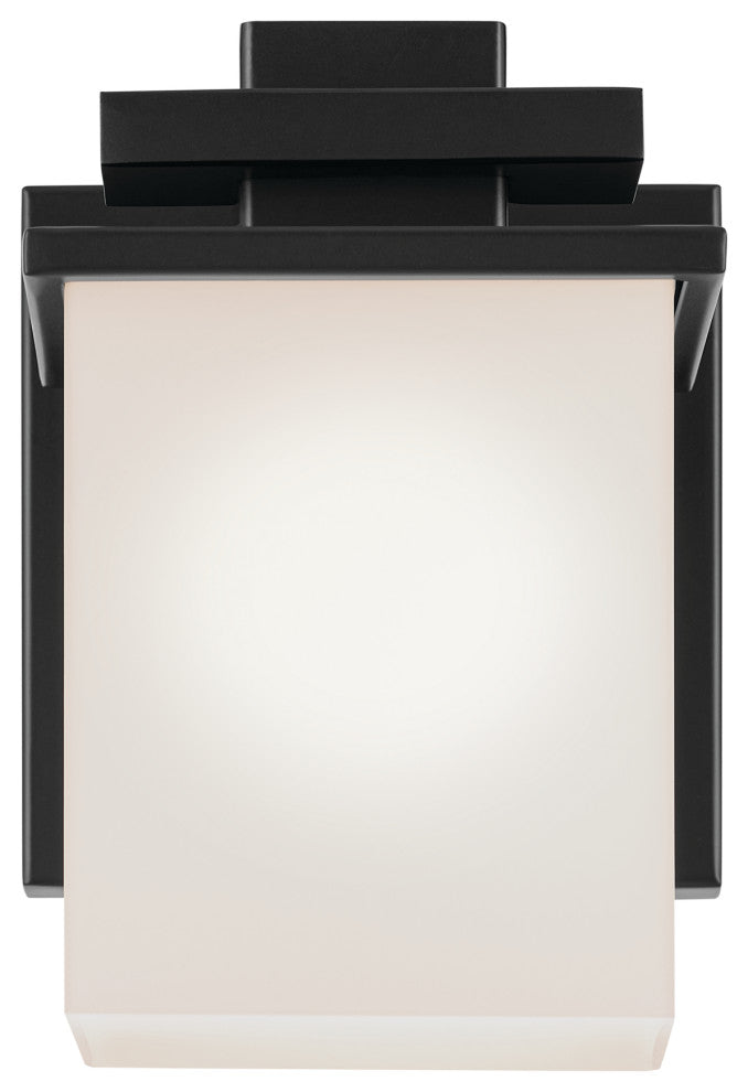 6.5" 1-Light Wall Sconce With Satin Etched Cased Opal Glass