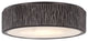 Crispin Large LED Flush Mount, Old Bronze Finish, White Opal Alabaster