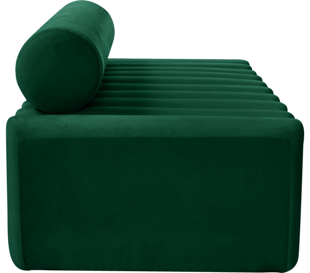 Melody Velvet Upholstered Chair, Green, Sofa