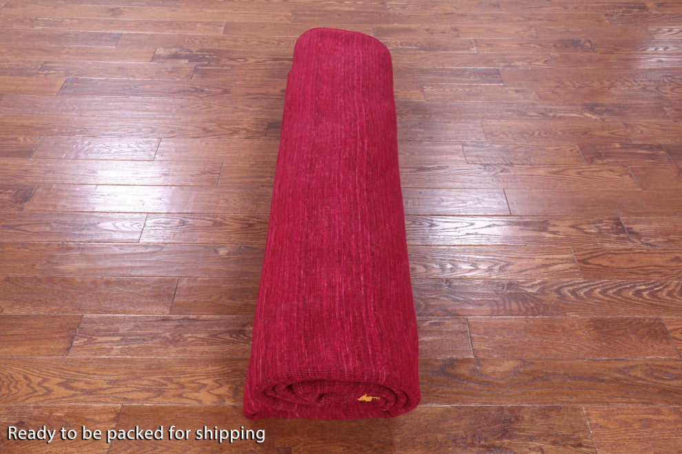 9' 0" X 12' 0" Persian Gabbeh Hand-Knotted Wool Rug - Q15225