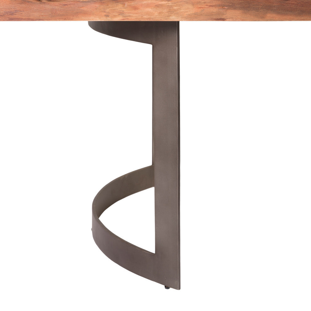 First of A Kind Bent Dining Table Large Smoked