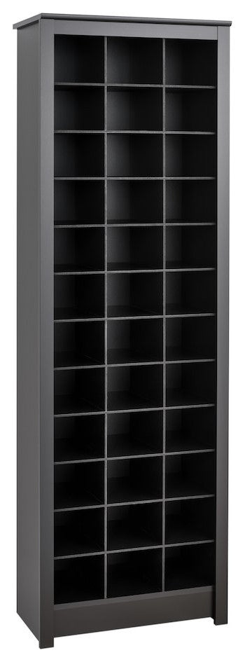 Space-Saving Shoe Storage Cabinet, Black