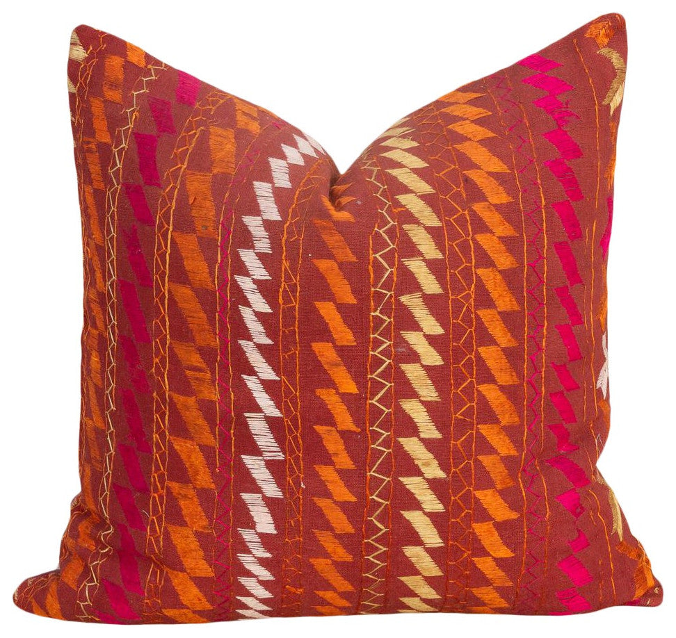 Dhanvi Antique Indian Folk Pillow