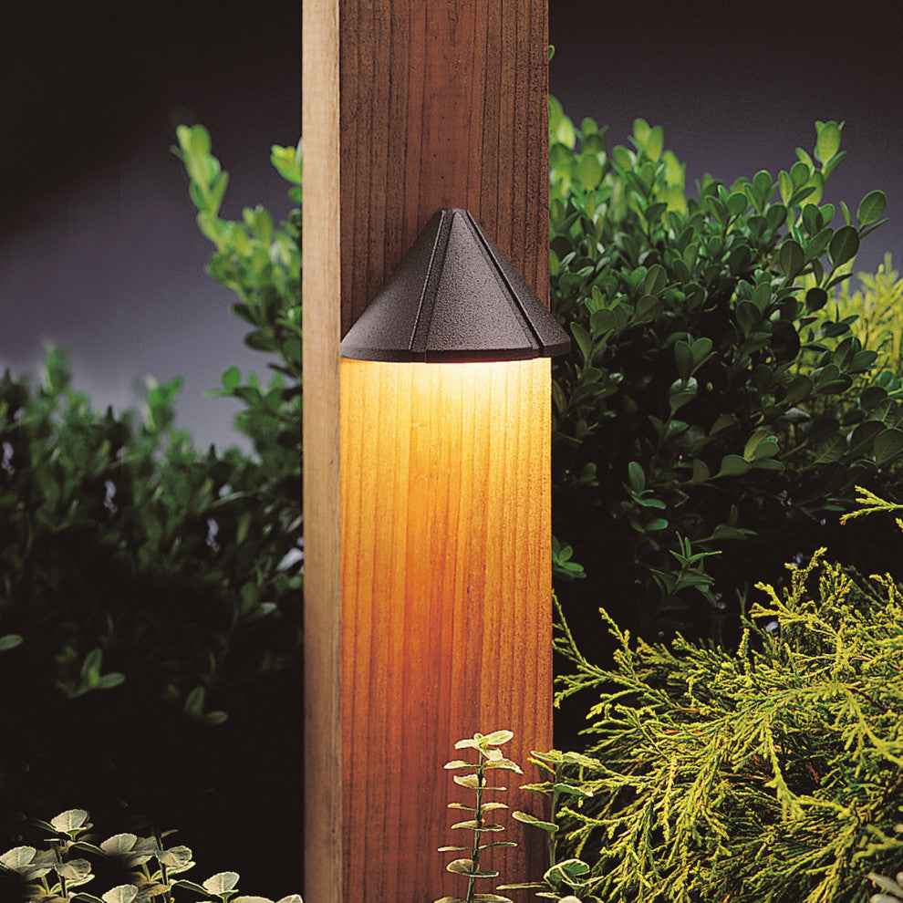 Kichler 15765AZT27R LED Deck Light, Textured Bronze Finish