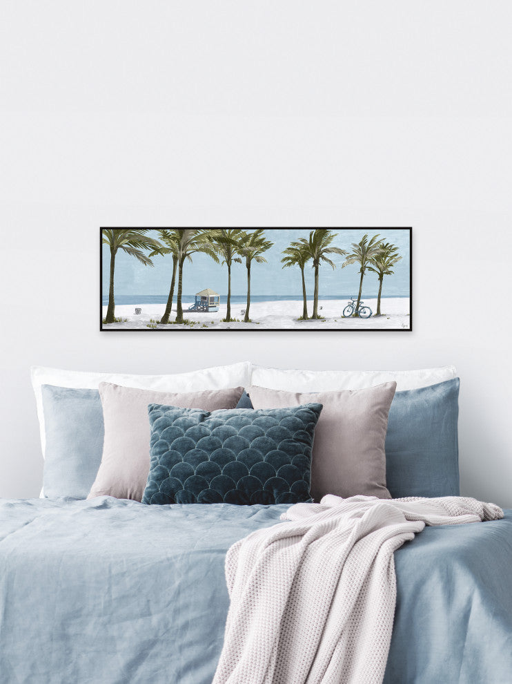"Warm Breeze" Floater Framed Painting Print on Canvas, 60x20