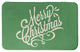 Green Merry Christmas 34x21 Bath Mat