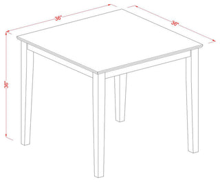 5 Pcpub Table Set -Pub Table And 4 Counter Height Chairs
