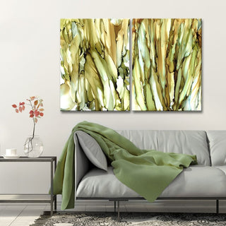Ready2HangArt 'Puddles & Cattails' Canvas Wall Decor Set, 30"x40" 2-Panels