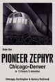 Ride The Pioneer Zephyr - Gallery Wrapped Canvas Art 28" x 42"