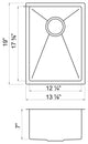 Wells Sinkware 14" Farm Sink Pack