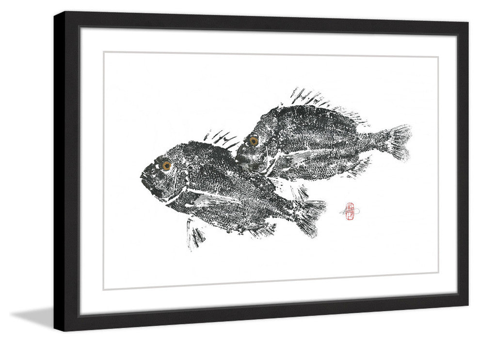 "Snap Snap" Framed Painting Print, 24"x16"