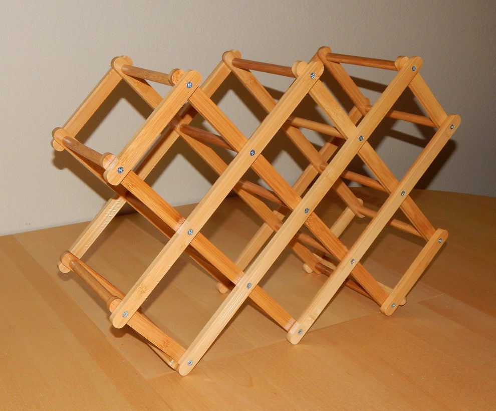 Timber Valley 8 Bottle Bamboo Tabletop Wine Rack
