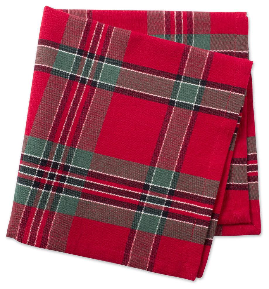 DII Holiday Plaid Napkin, Set of 6