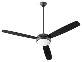 Quorum 20603-59 2-Light Ceiling Fan, Matte Black
