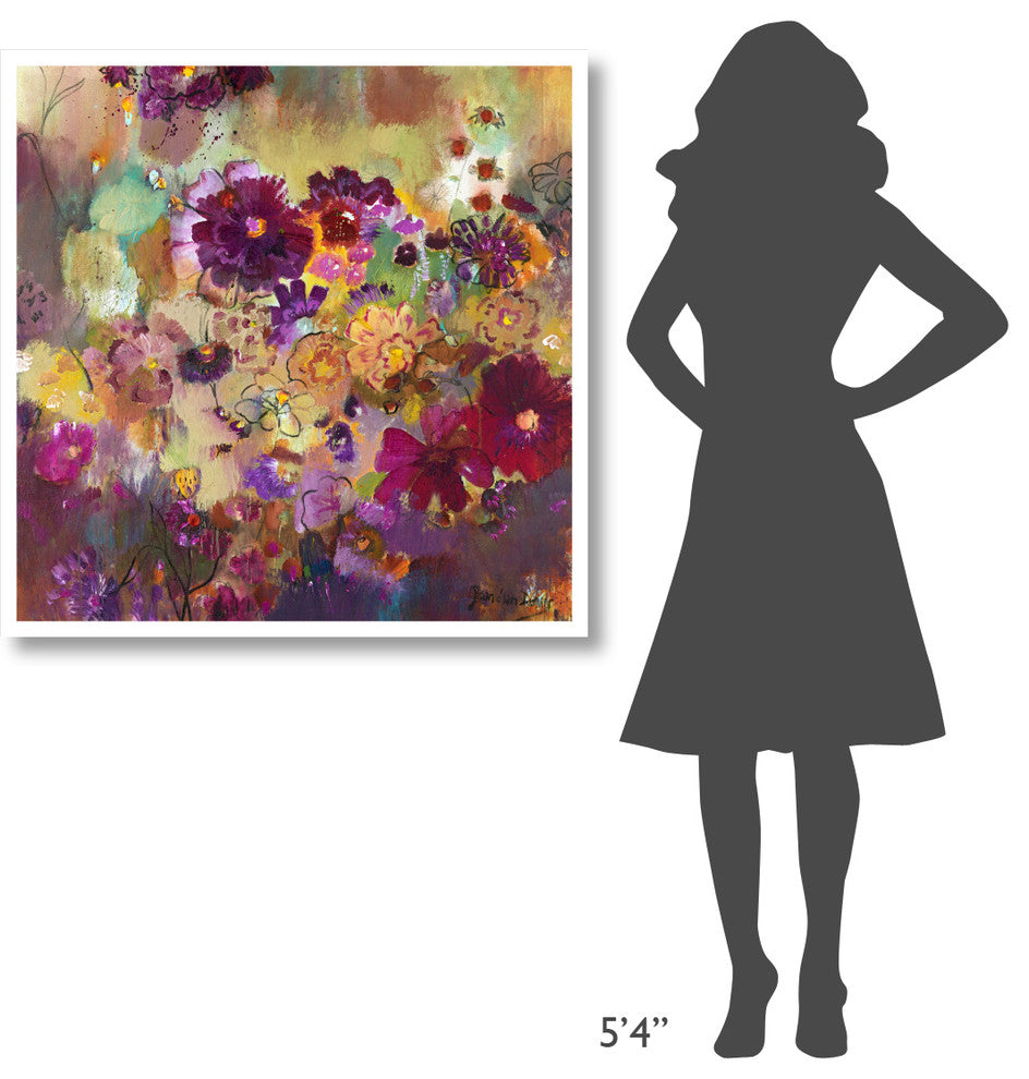 "Lavender Afternoon" Digital Paper Print by Joan Elan Davis, 38"x38"