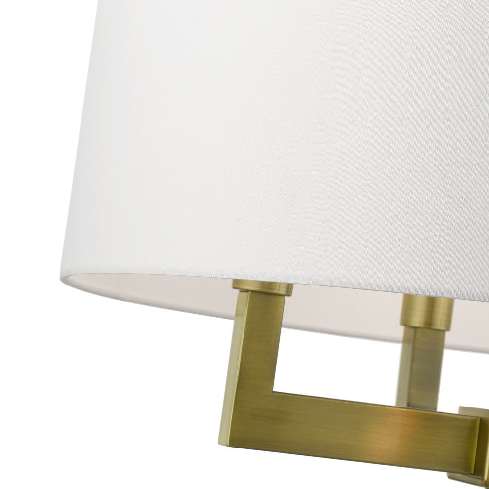 Cresthaven 4 Light Antique Brass Pendant Chandelier