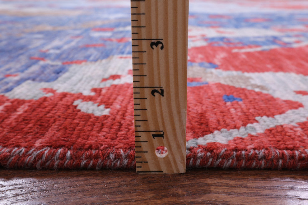 Modern Hand Knotted Wool Rug 9' 0" X 12' 3" Q8577