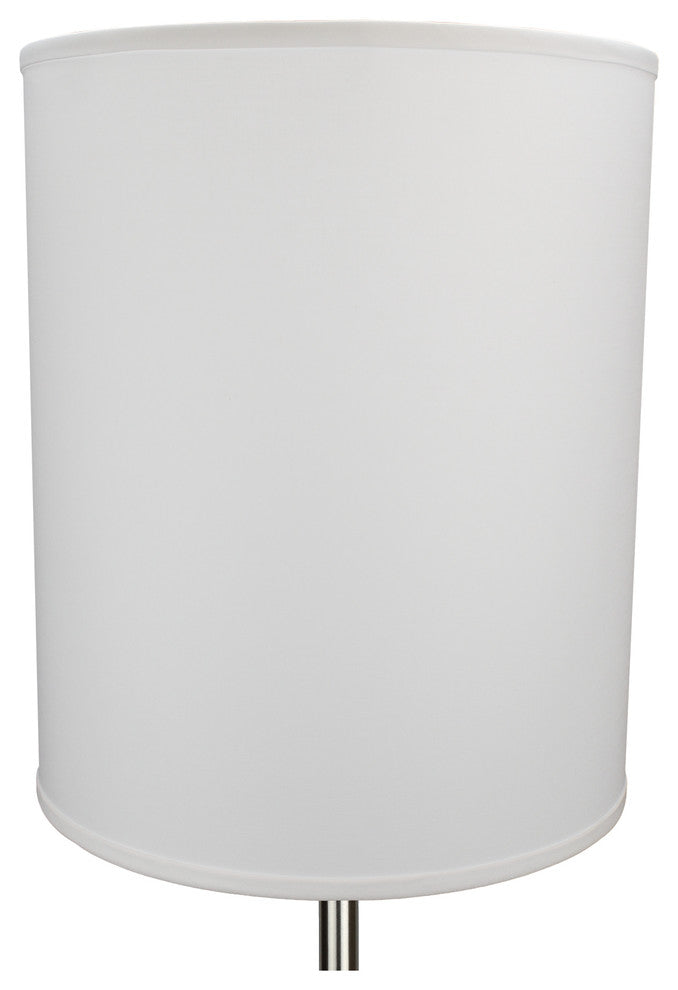 Fenchel Shades, 14"x14"x18" Spider Attachment Drum Lamp Shade, Linen White