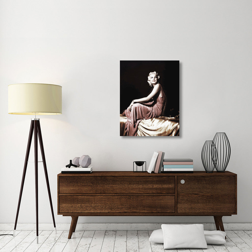 "Jean Harlow" Stretched Canvas Giclee by Hollywood Photo Archive, 28x36"