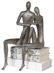 Courtship Antique Nickel Figurine