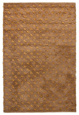 Chandra Strata Str1179 Rug, Tan/Gold, 7'8" X 7'8" Round