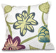 Tropical Floral, Floral Outdoor Pillow, Purple, 18"x18"