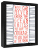 Cross the Ocean 11x14 Black Framed Canvas