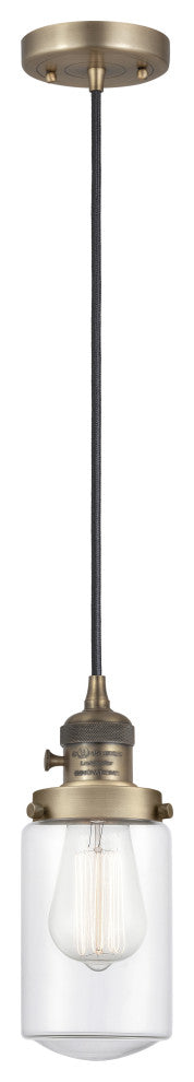 Innovations 201CSW-BB-G312-LED 1 Light Pendant, Switch, Brushed Brass
