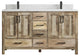 Malibu Mango 60 Double Sink Bathroom Vanity in Natural 1.5" Empira Quartz