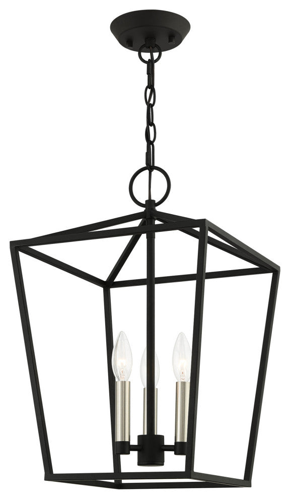 Devone 3 Light Black Lantern