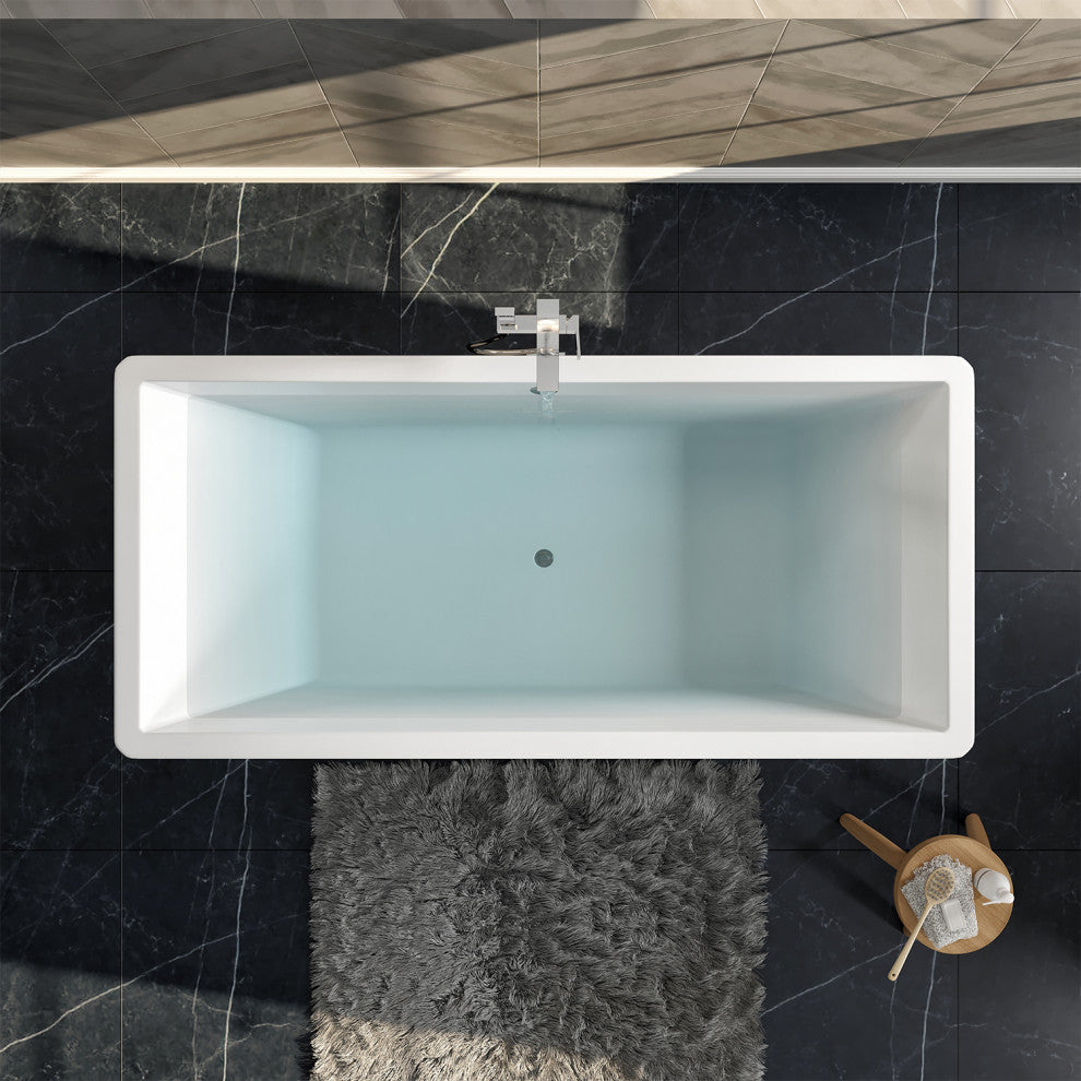 Eviva Rachel Free Standing 60" Acrylic Bathtub