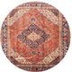 Ahgly Company Indoor Round Traditional Area Rugs, 4' Round