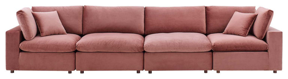 Sofa, Velvet, Pink, Modern, Living Lounge Room Hotel Lobby Hospitality