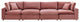 Sofa, Velvet, Pink, Modern, Living Lounge Room Hotel Lobby Hospitality