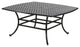 Stinson 64" Square Outdoor Cast Aluminum Dining Table, Dark Lava Bronze