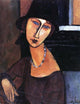 Amedeo Modigliani Jeanne Hebuterne With Hat and Necklace Wall Decal