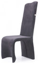 Set of 2 Tall Back Black Velvet Dining Chairs